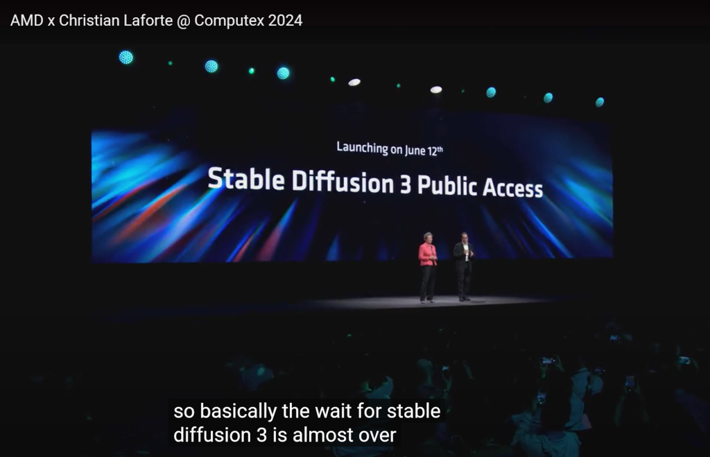Computex 2024 基調講演 Stability AI のCEO/CTOが語る Stable Diffusion 3 は「自然の進化」