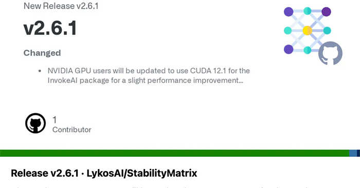 2023年11月17日「Automatci1111」や「Fooocus」、「ComfyUI」を代表とするStable Diffusion WebUI各種が簡単なインストーラーでセットアップできちゃう「Stability Matrix」が最新版 v2.6.1にアップデートされました。 このリポジトリは、主にKohyaさんが開発したStable