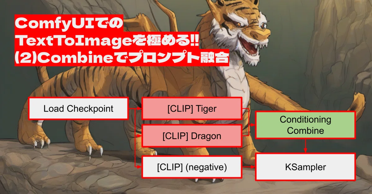 [ComfyMaster12]ComfyUIでのTextToImageを極める!!(2)Combineでプロンプト融合